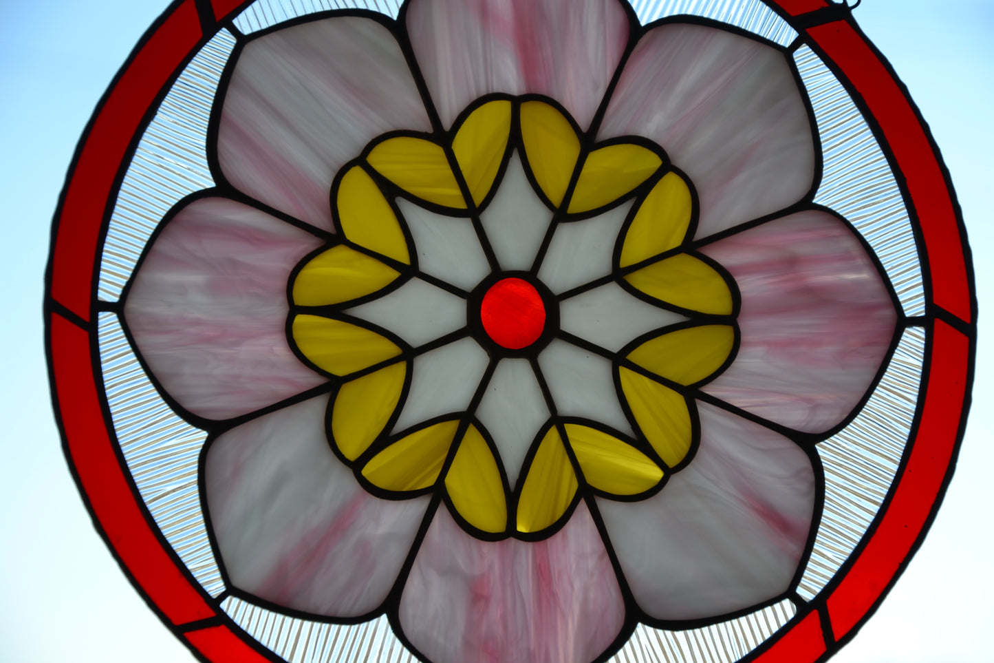 Stained glass Lotus mandala Stained glass window hanging Glass flower Christmas gift Window suncatcher Wall decor Living room decor