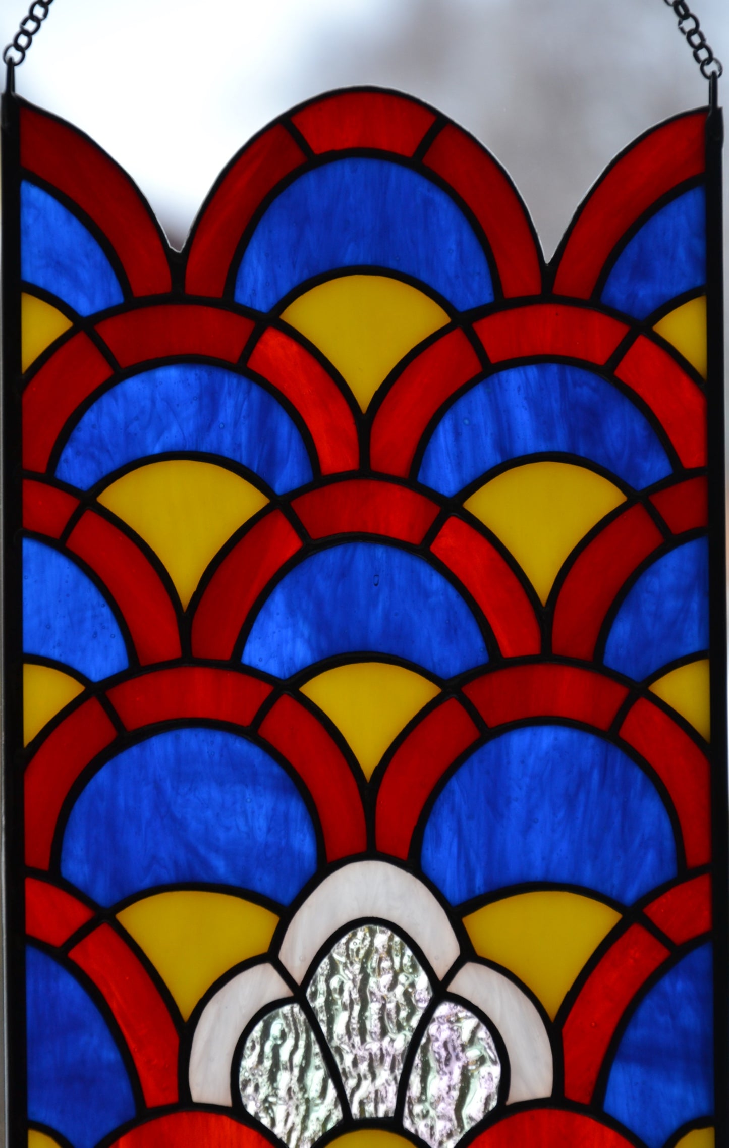 Stained glass panel Fish Suncatcher Window hanging Wall decor Stain glass sun catcher Birthday gift Kitchen decor Glass fish