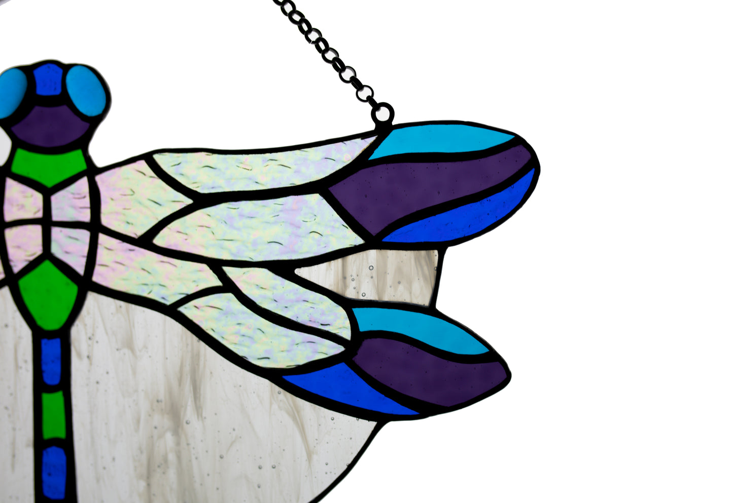 Stained glass suncatcher Dragonfly window hanging Stained-glass home Mother's day gift decor Glass window pendant