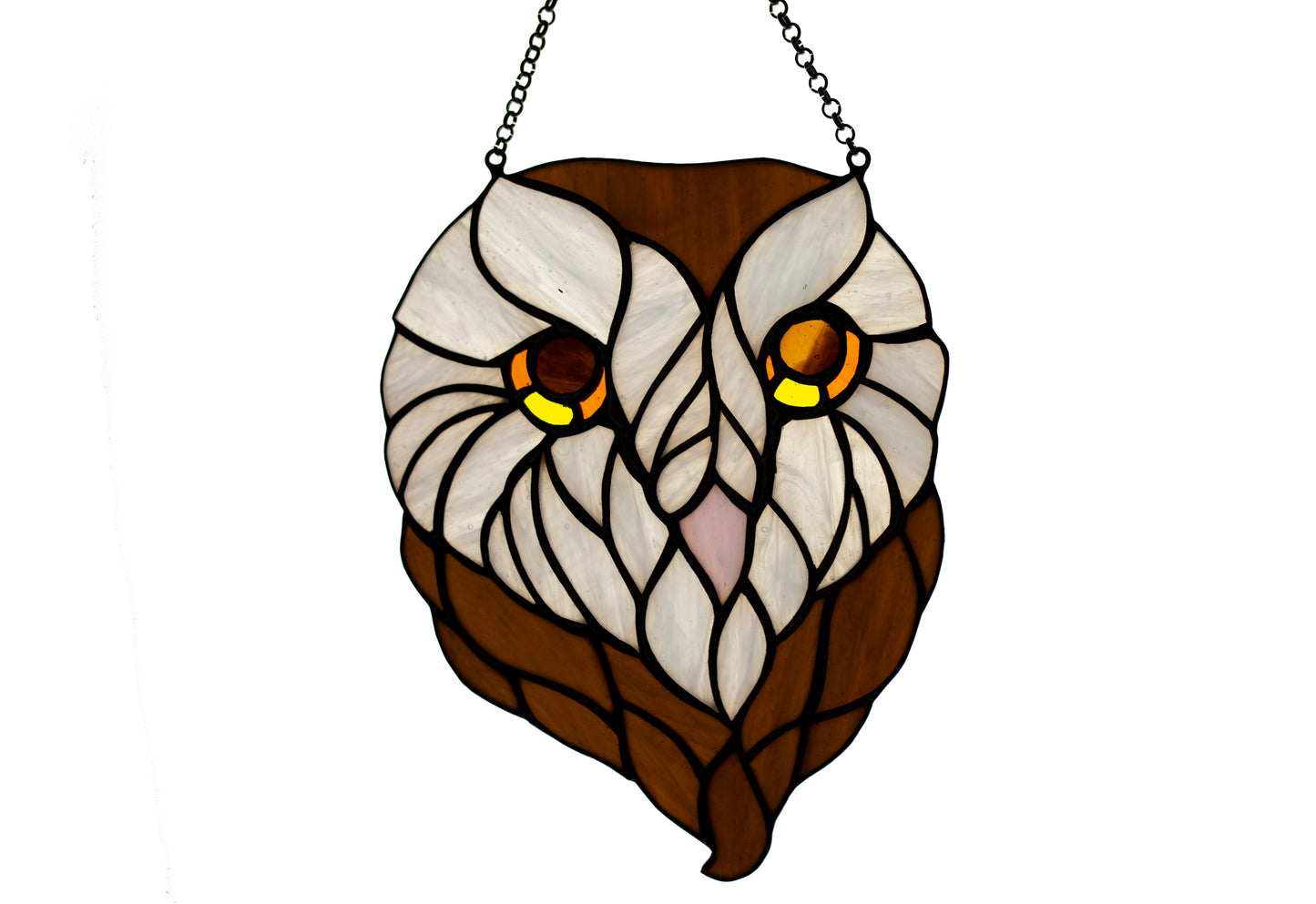 Owl stained glass window hangings sun catcher owl gift for boyfriend suncatcher for windows friendship gift glass art