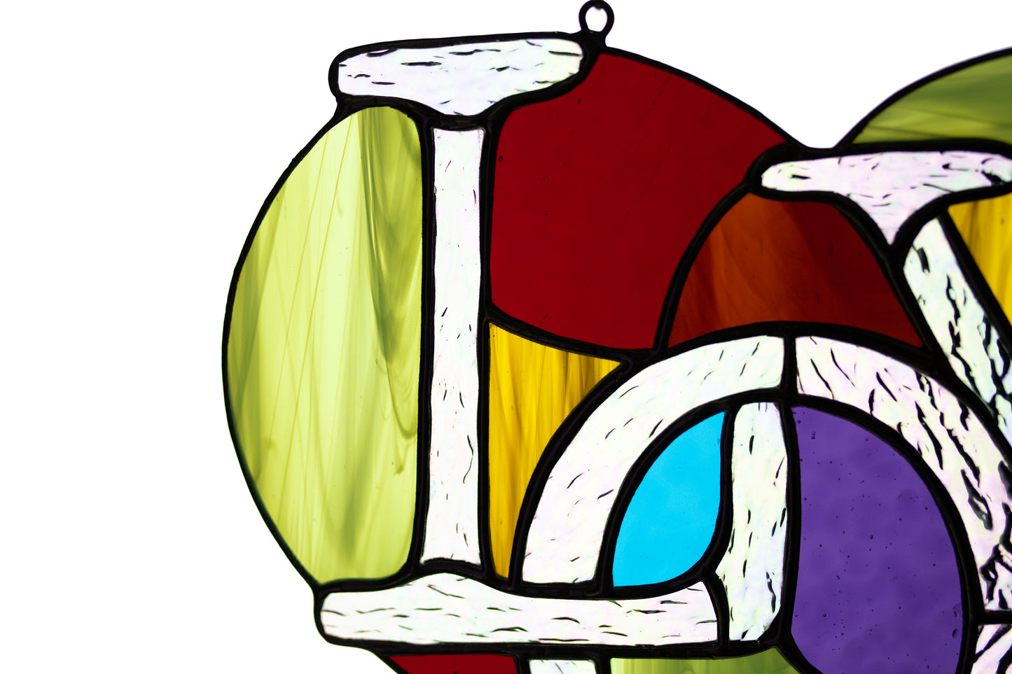 Heart suncatcher Stained glass window hanging Glass garden decor Love suncatcher Mother's day gift Christmas gift Friendly gift Custom glass