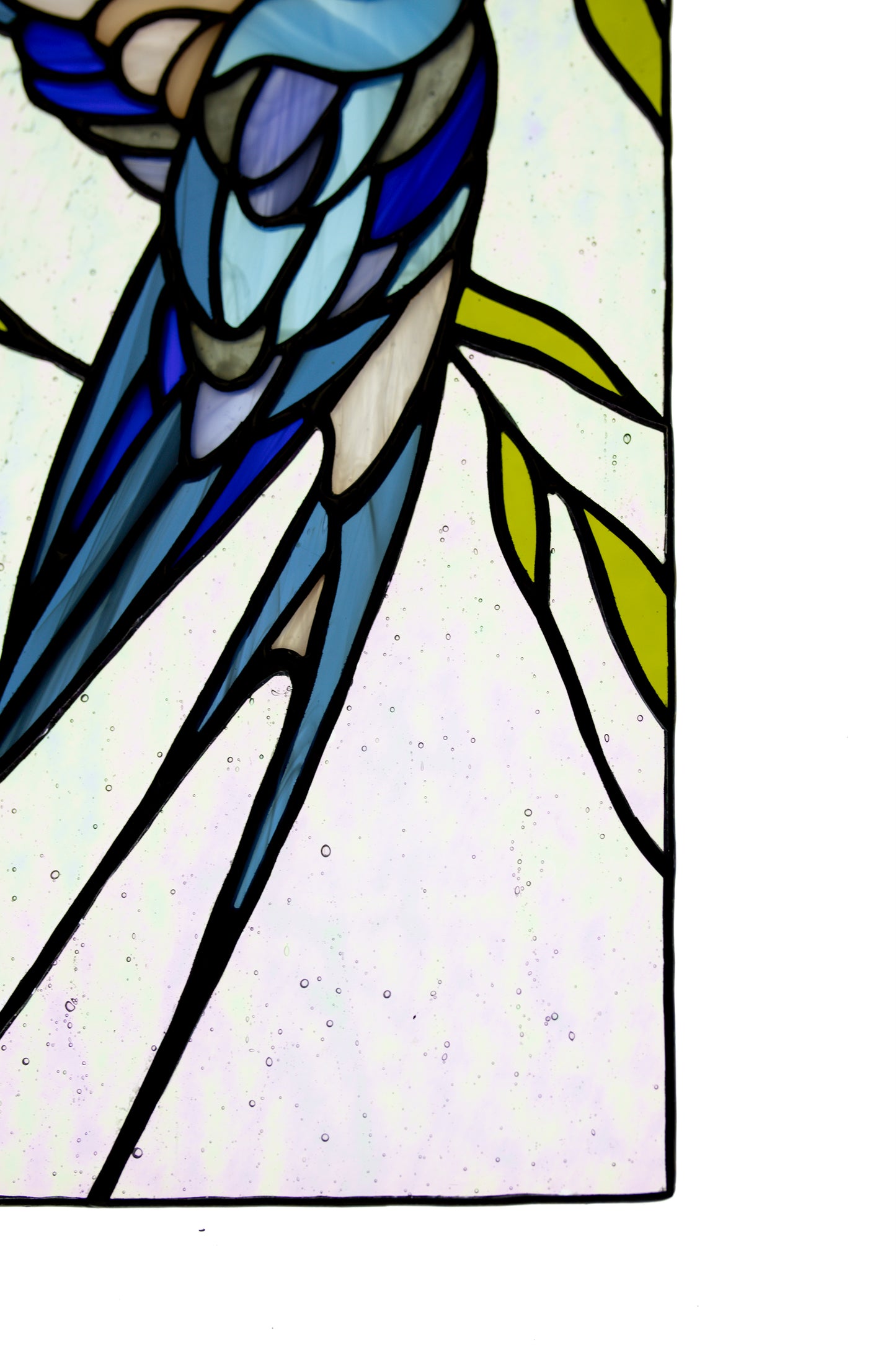 Stained glass panel Window hanging suncatcher Floating Swallow Stain glass hanging Living room decor Mother's day gift Wall decor Glass bird
