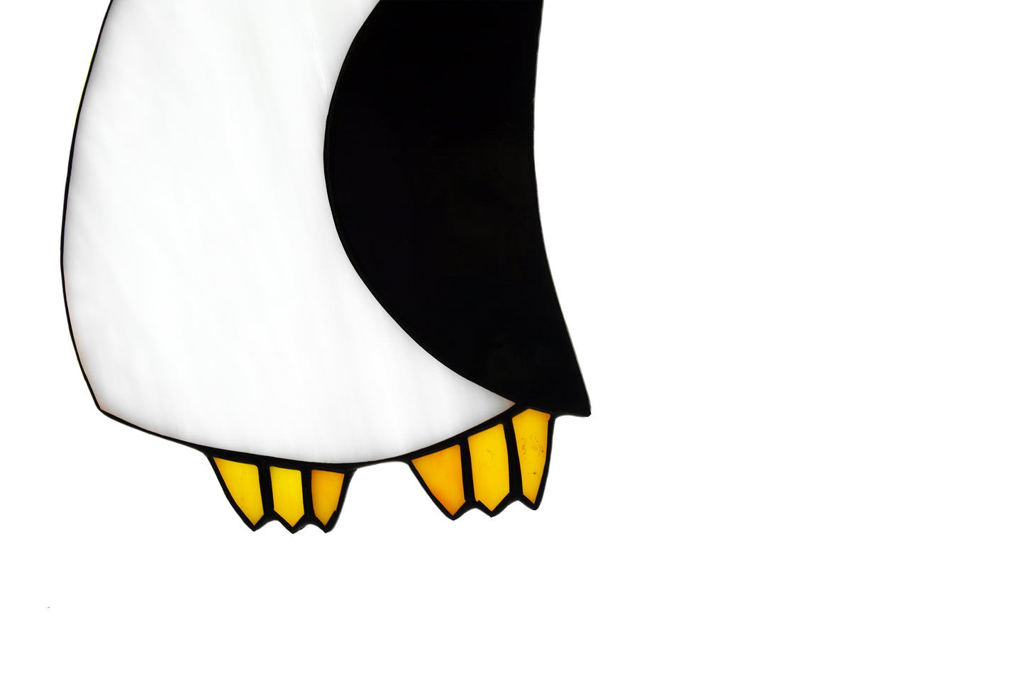 Penguin stained glass suncatcher Window hanging glass bird Mother's day gift