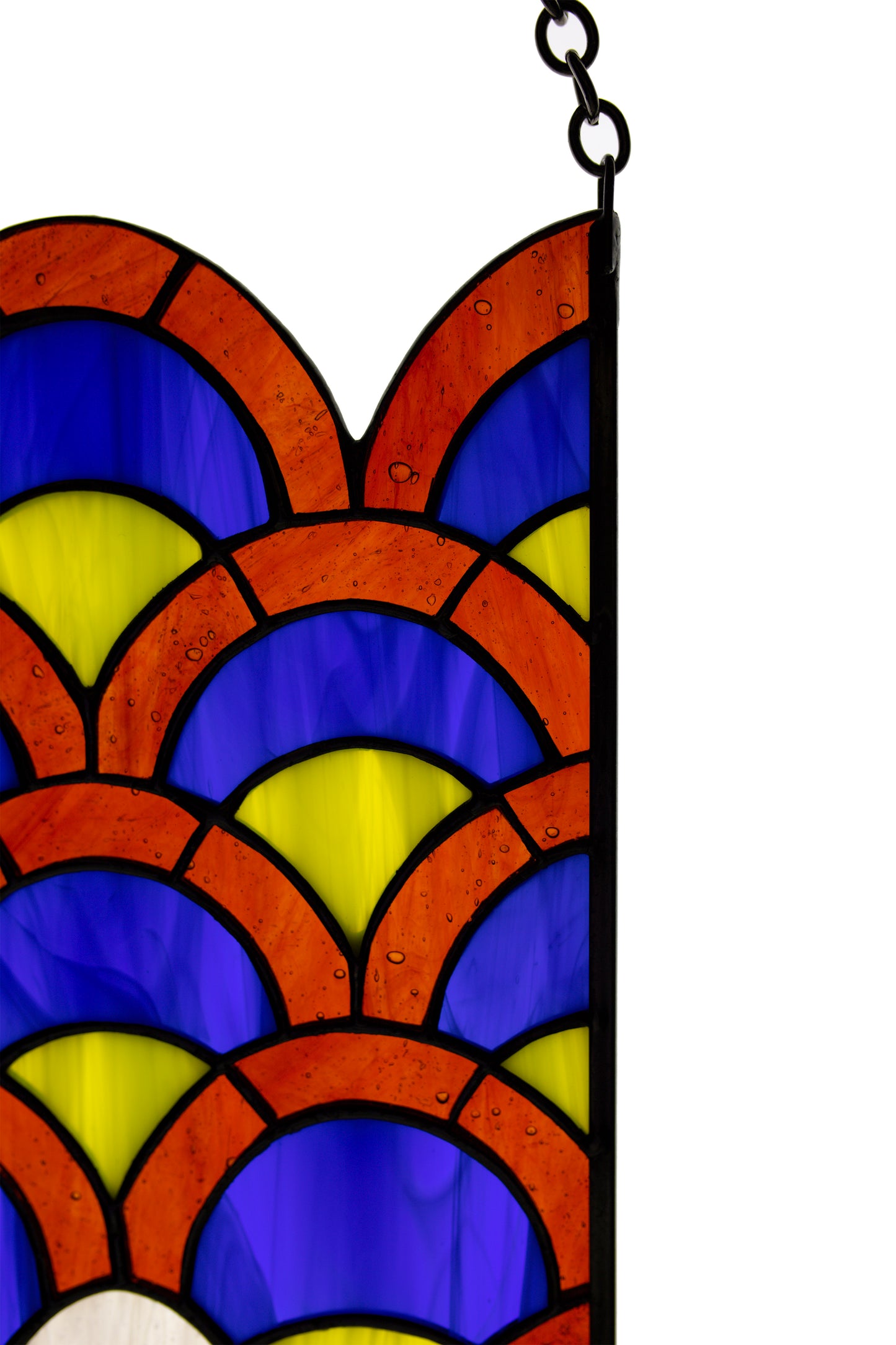 Stained glass panel Fish Suncatcher Window hanging Wall decor Stain glass sun catcher Birthday gift Kitchen decor Glass fish