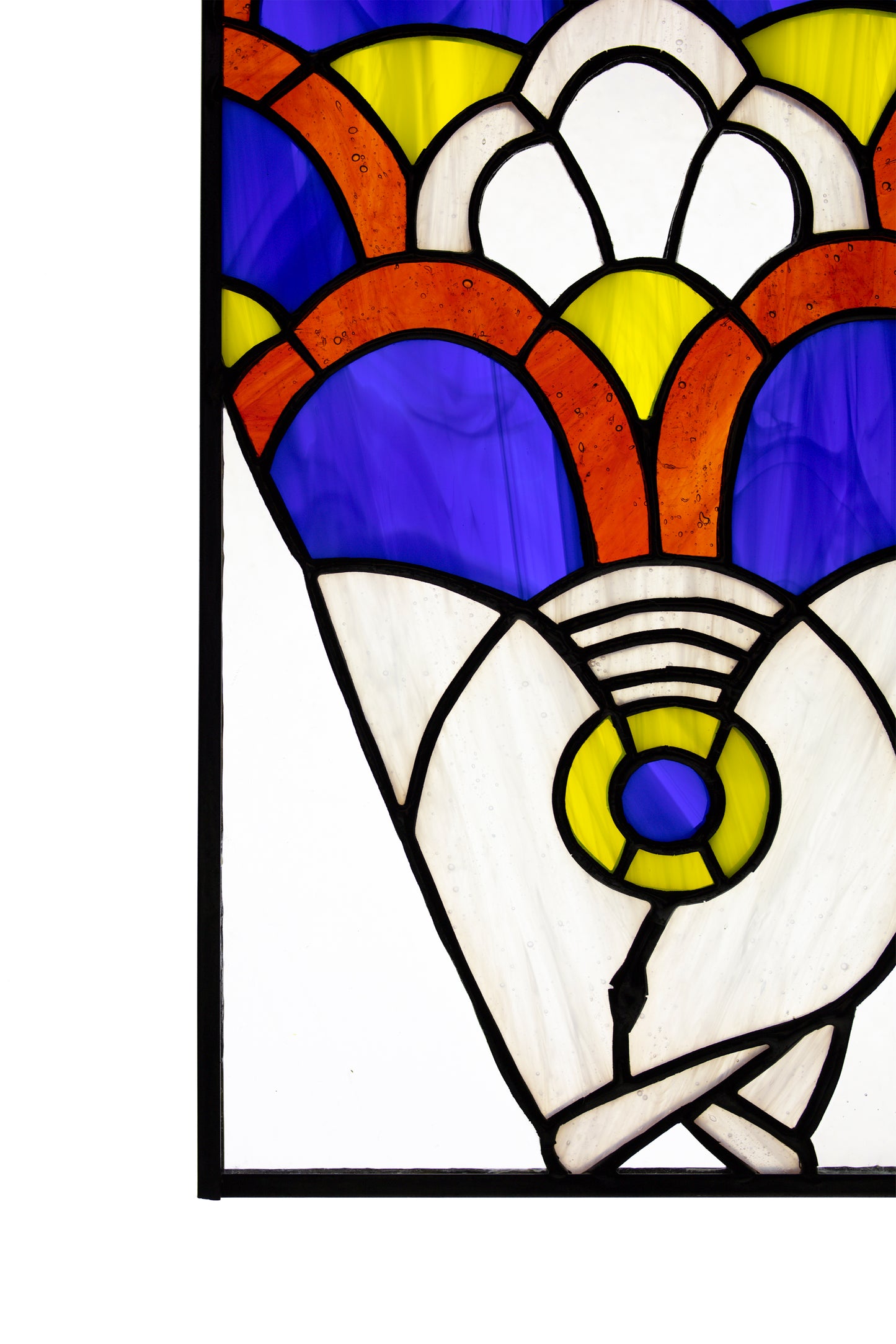 Stained glass panel Fish Suncatcher Window hanging Wall decor Stain glass sun catcher Birthday gift Kitchen decor Glass fish