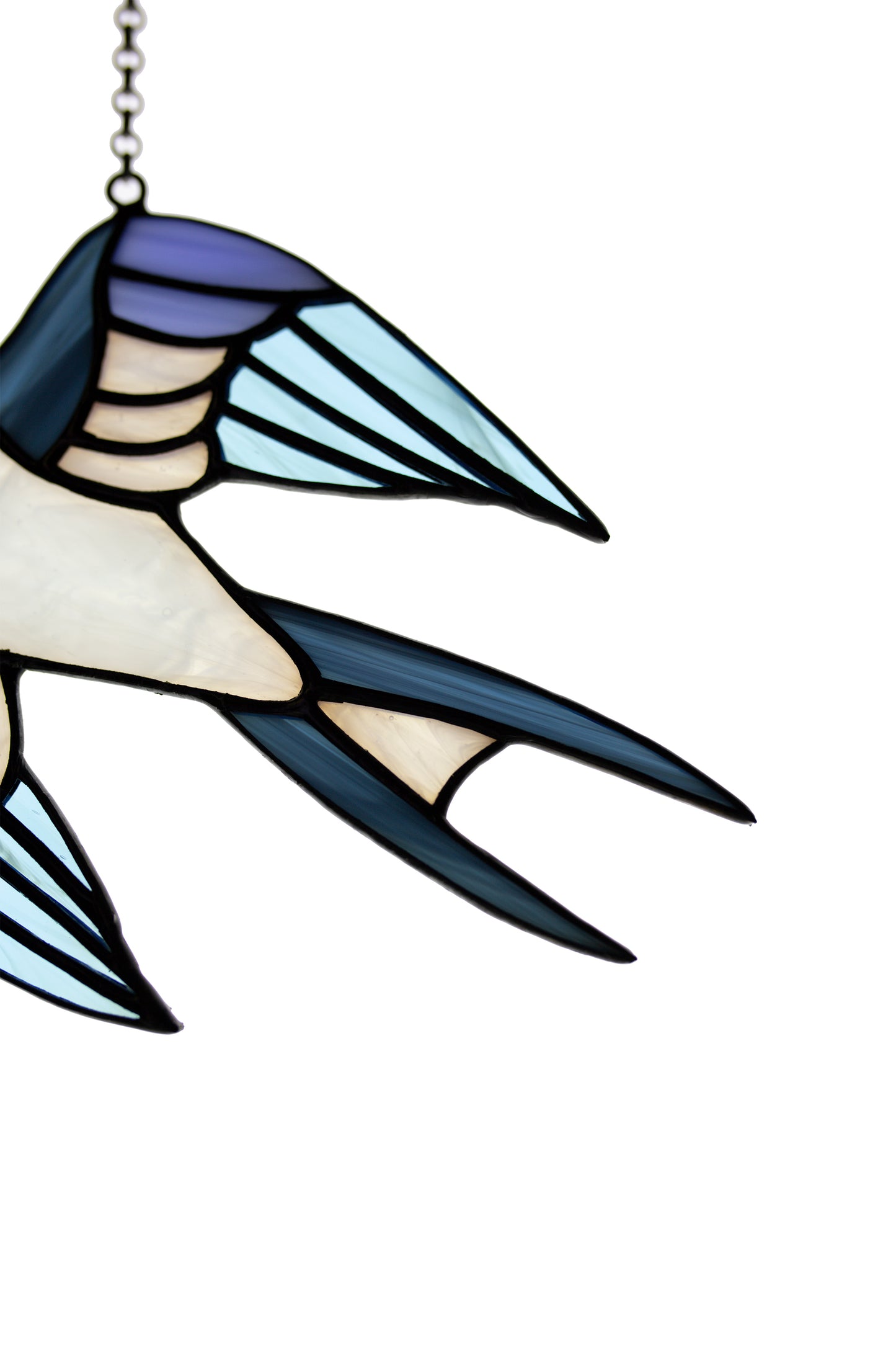 Martin stained glass window hanging Swallow suncatcher Wall art Stain glass gift Glass bird Window decor Garden decoration