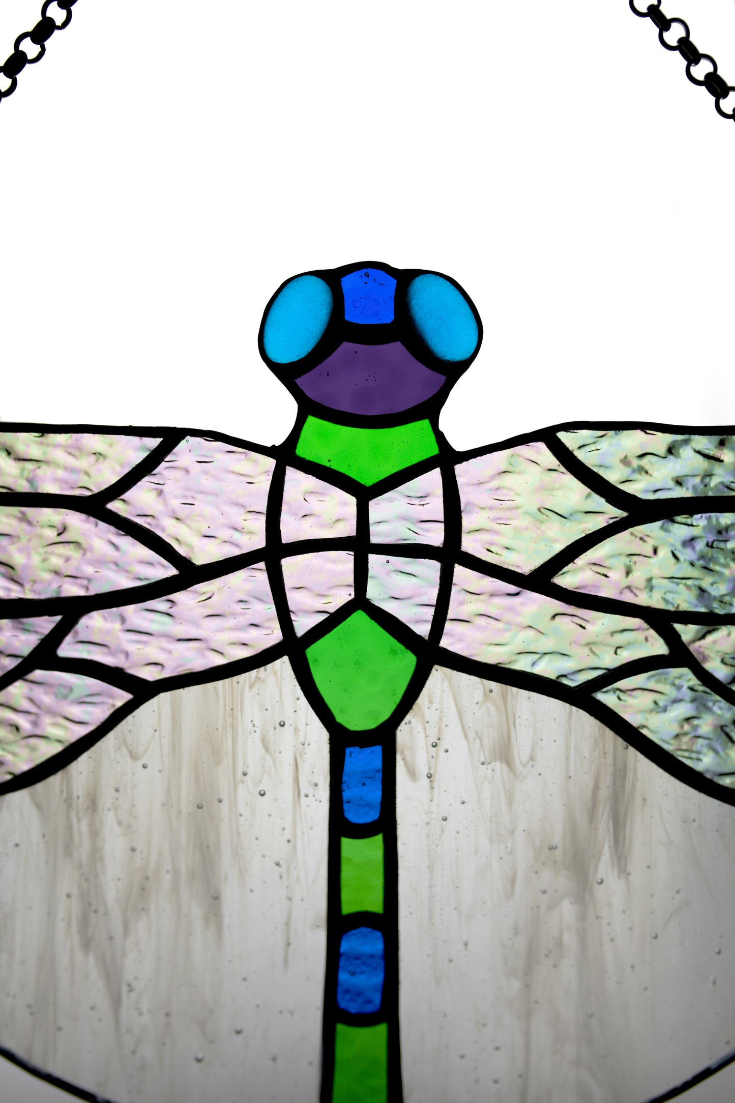 Stained glass suncatcher Dragonfly window hanging Stained-glass home Mother's day gift decor Glass window pendant
