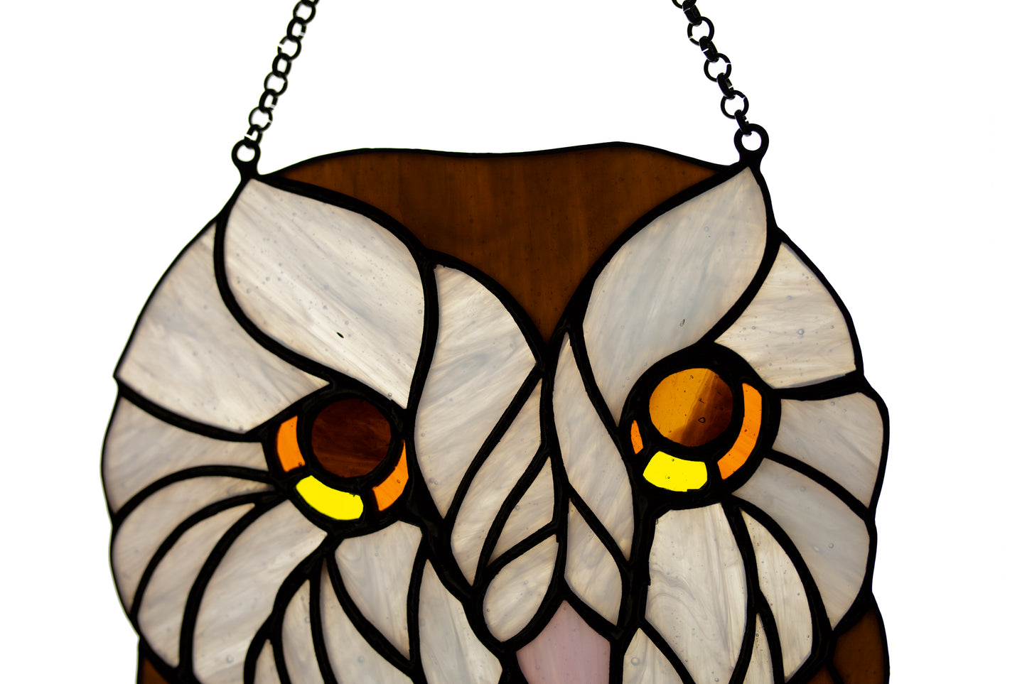 Owl stained glass window hangings sun catcher owl gift for boyfriend suncatcher for windows friendship gift glass art